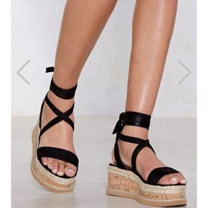 New Nasty Gal Platform Sandals
